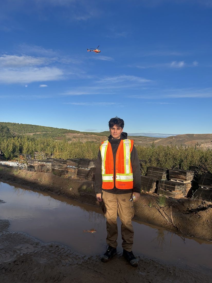 Michael Carnie on site at the Minto Mine project